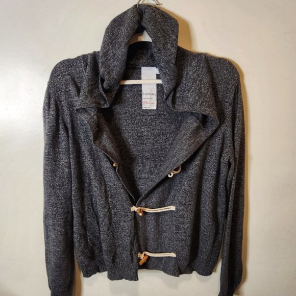 Topman Hooded Sweater with Horn Toggle Buttons (Large) - Picture 1 of 6